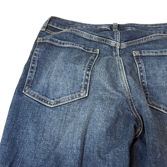 Old Navy Womens High-Rise O.G. Straight Secret-Smooth Pocket Distressed Jeans 8 - Picture 11 of 11